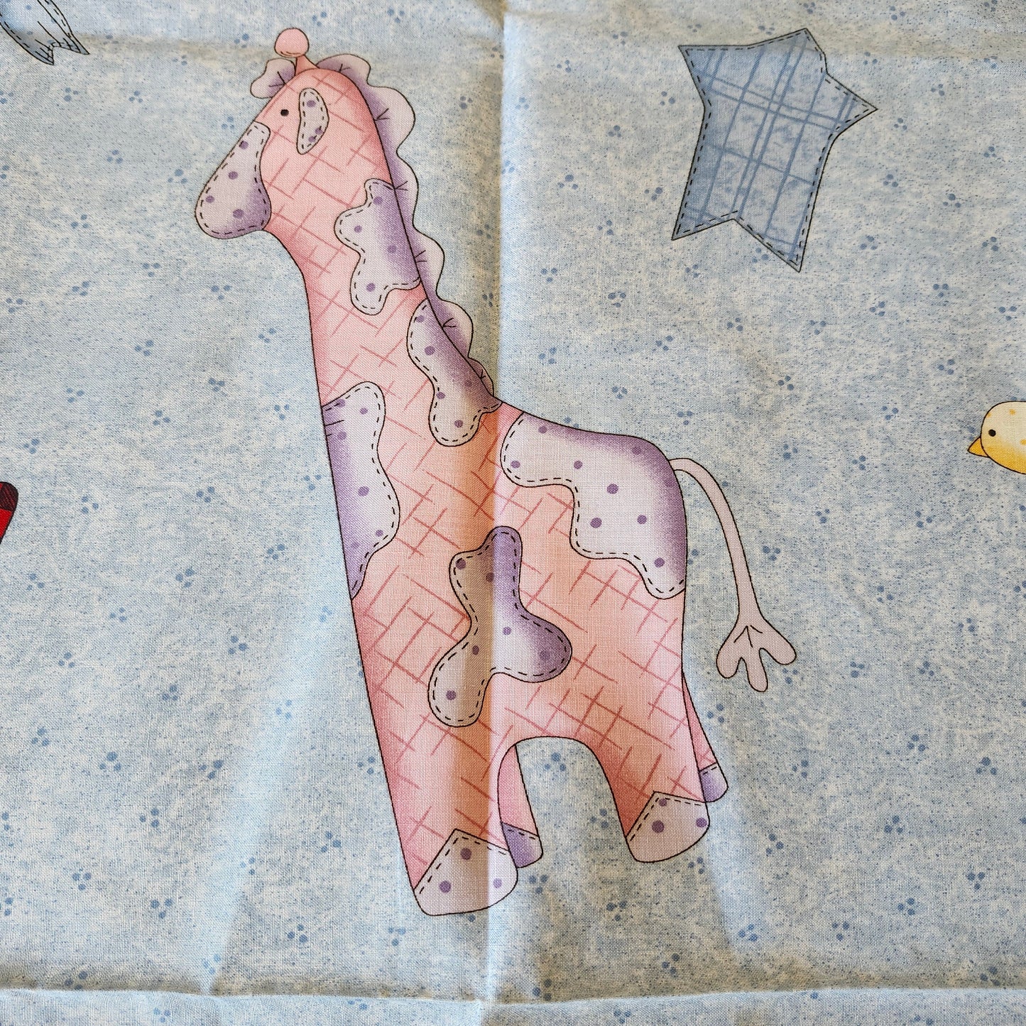 Animals and Letters Baby Quilt Cut and Sew Panel