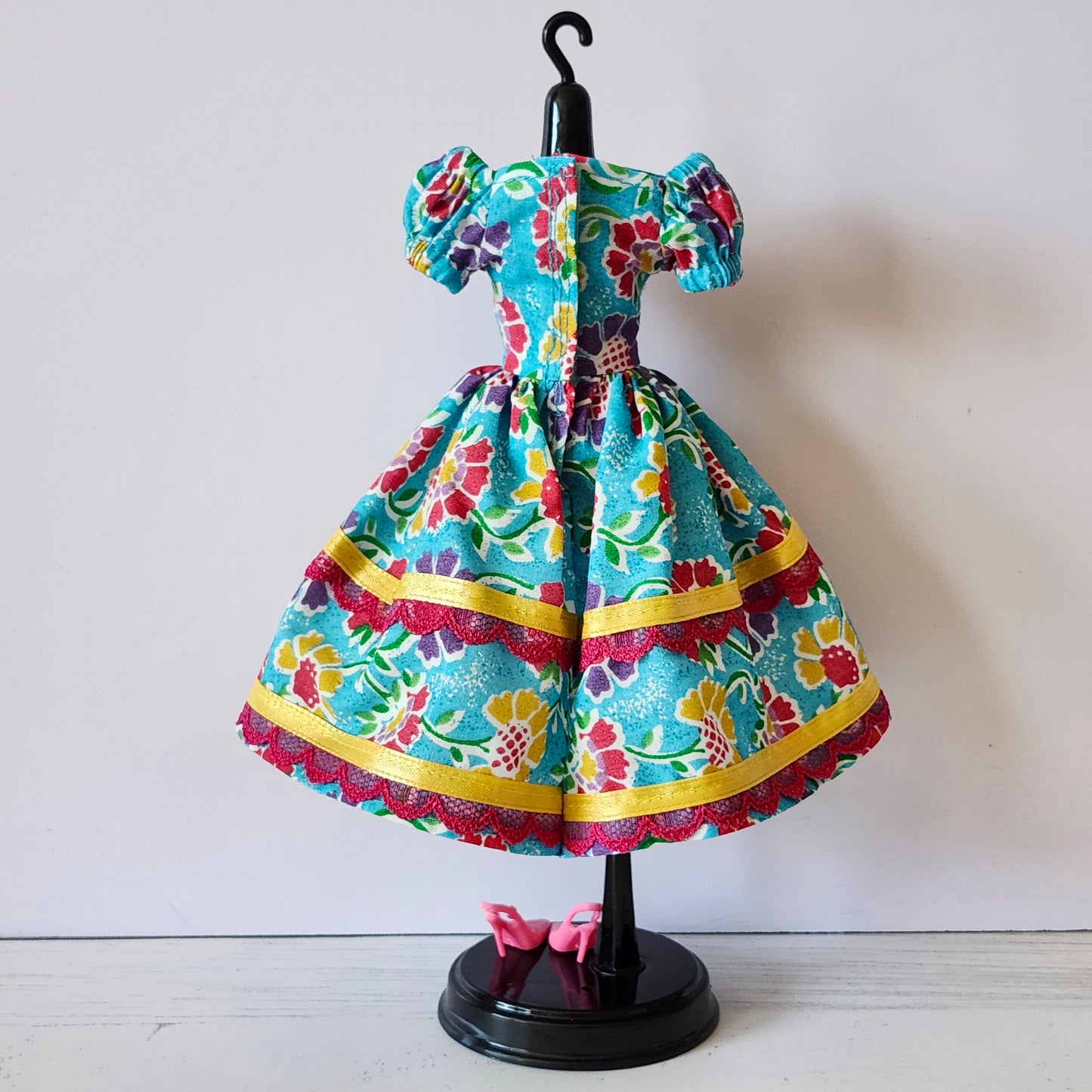 Fiesta Flowers Dress for 11 1/2" fashion dolls