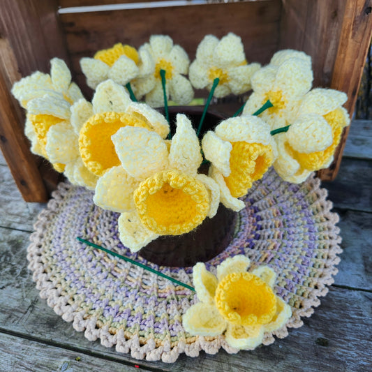 Handmade Crochet Daffodil