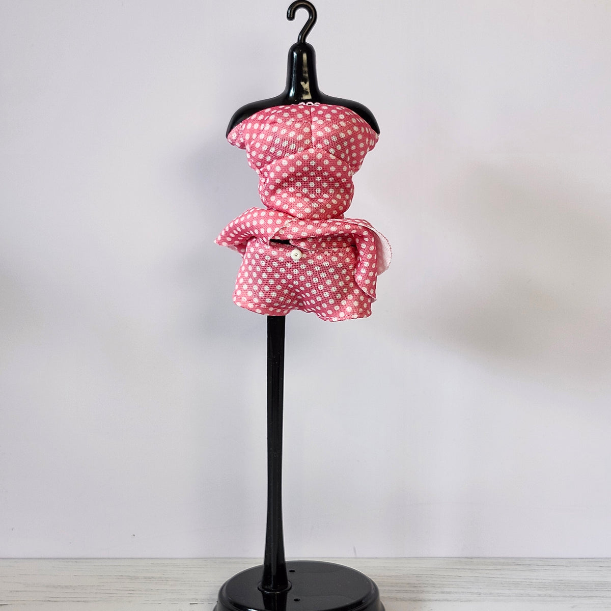 Pink Polka Dot Swim Dress Outfit for 11 1/2" fashion dolls