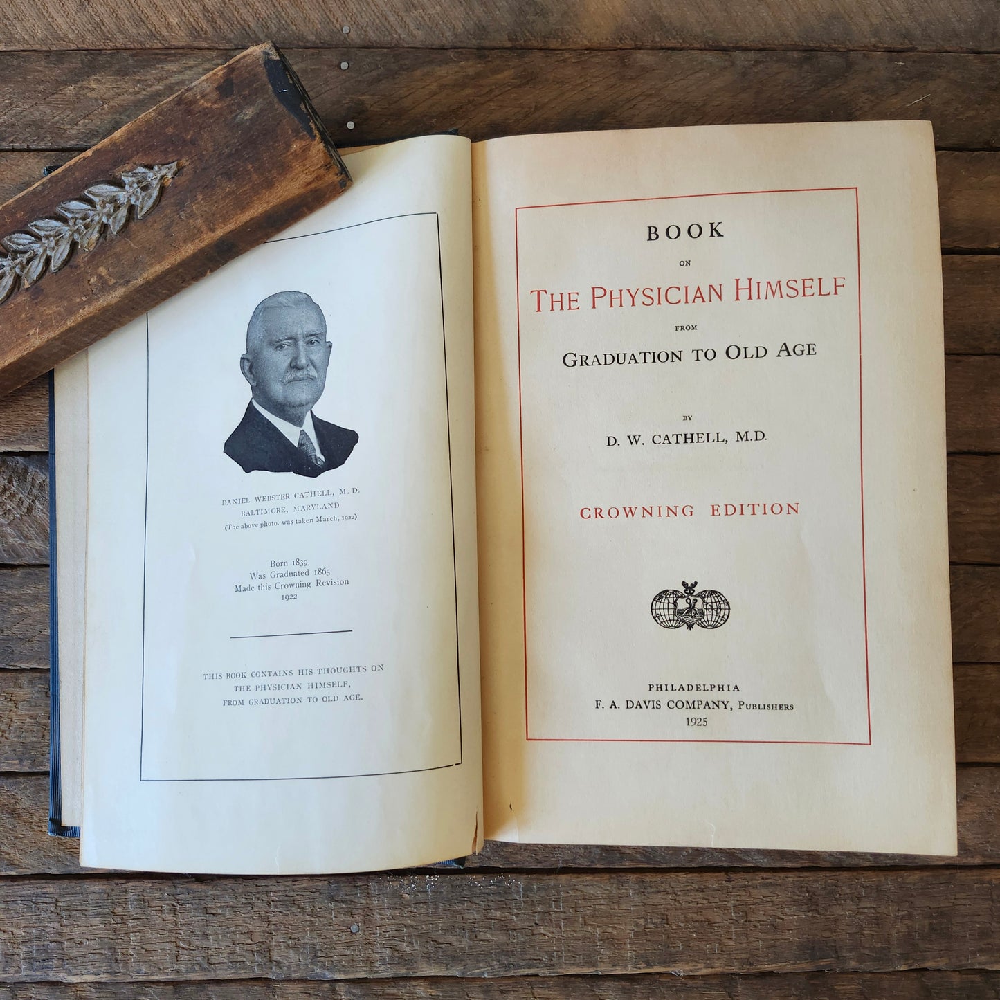 Book on The Physician Himself from Graduation to Old Age by D. W. Cathell, M.D., 1925
