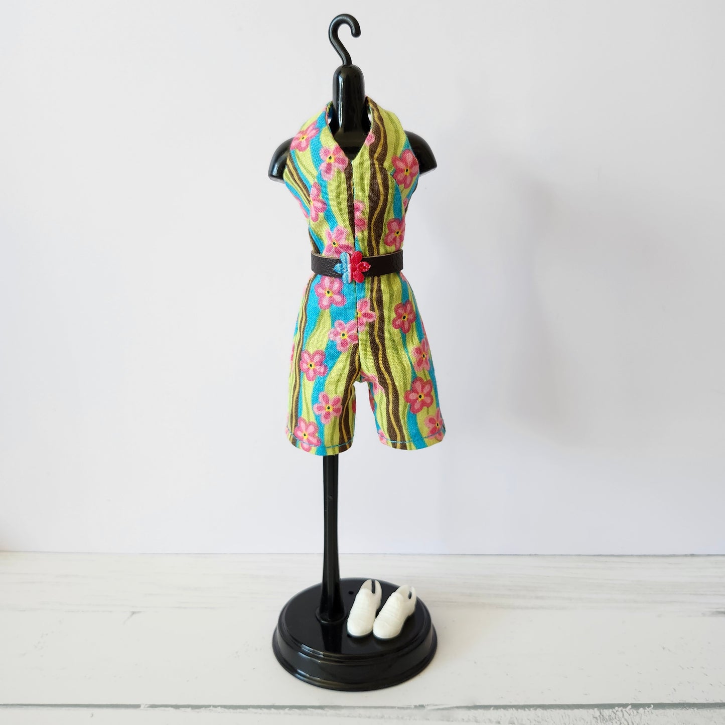 Floral Halter Shorts Jumpsuit for 11 1/2" fashion dolls