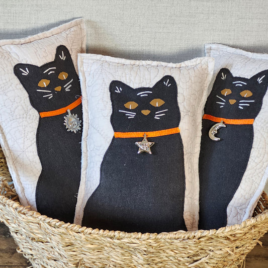 Black Cat Pillow
