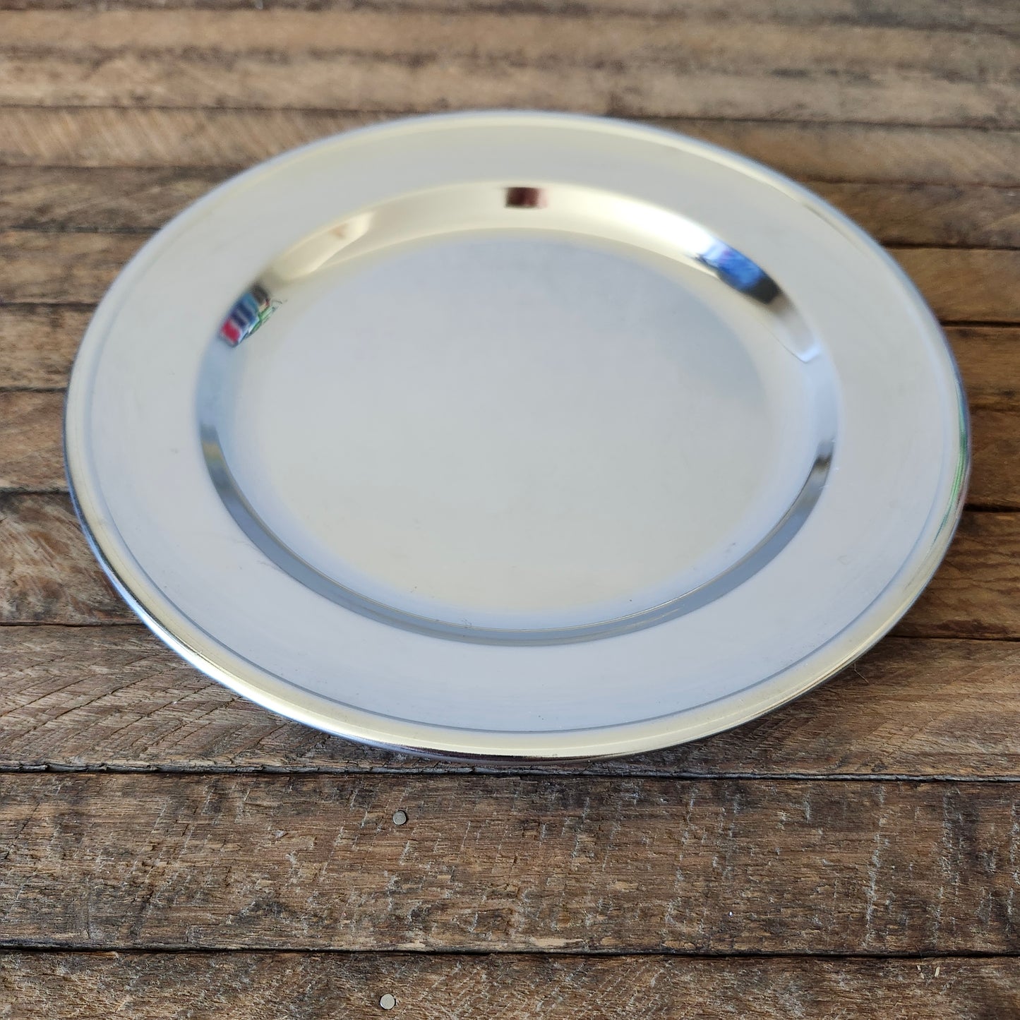 Kromex 10" Round Silver Plate
