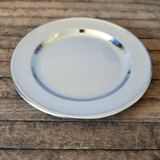 Kromex 10" Round Silver Plate
