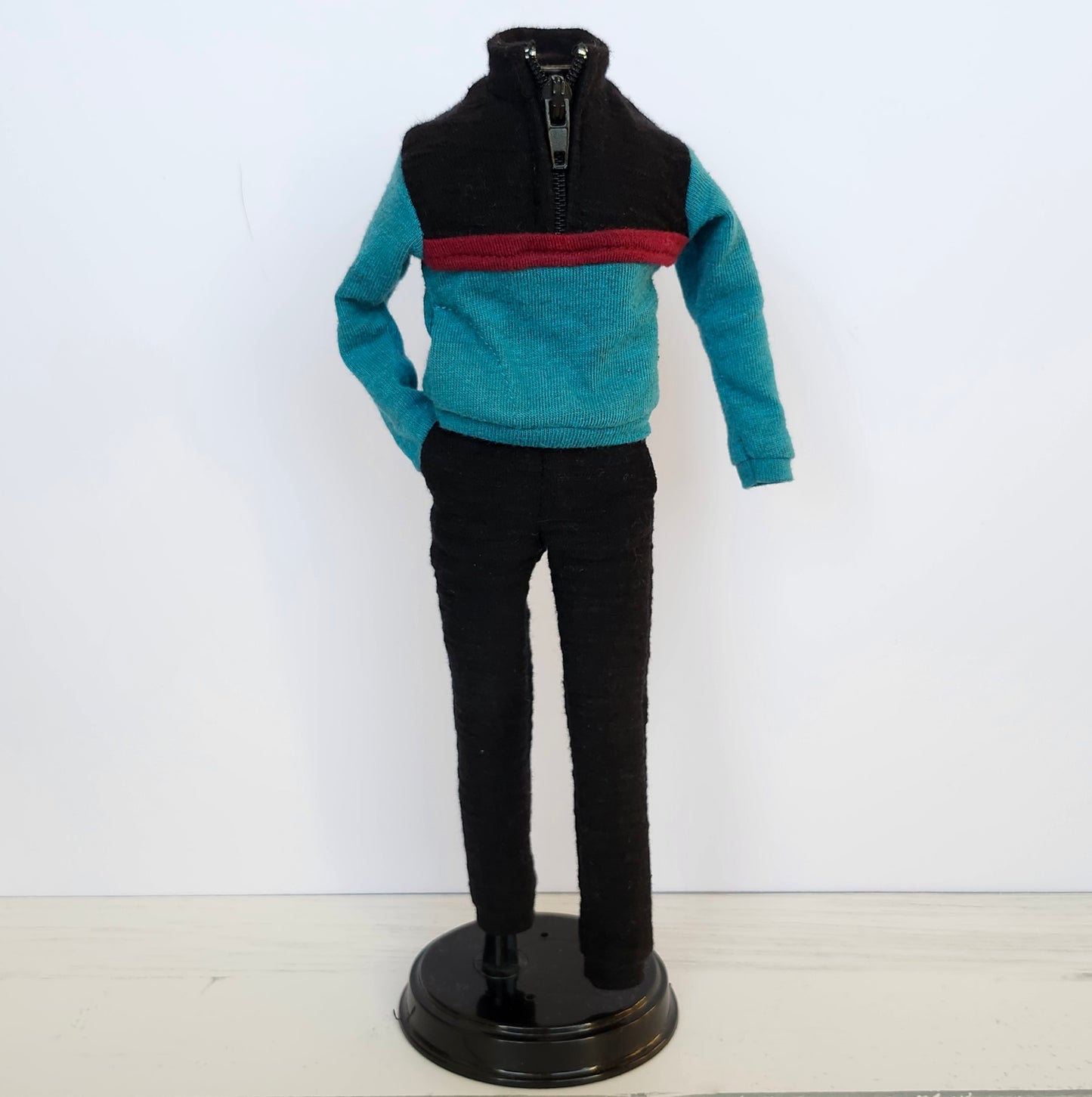 Black and Turquoise Sport Set for 12" male fashion dolls